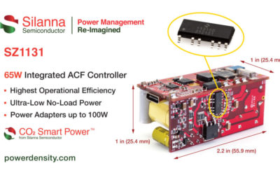 Silanna Semiconductor’s Active Clamp Flyback (ACF) Controller for Power Adapters up to 100W Combines Industry’s Highest Integration and Operational Efficiency with Ultra-Low No-Load Power